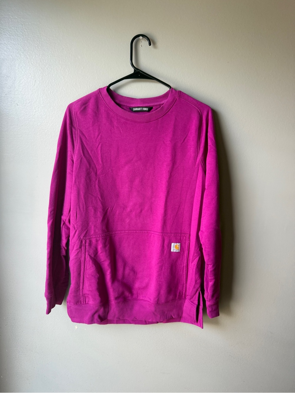 Carhartt Force Relaxed Fit Crewneck Sweatshirt Women’s Small Pink